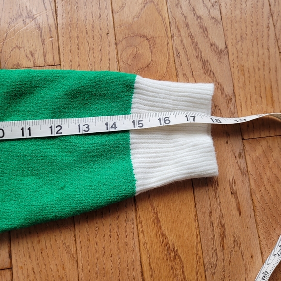 Festive Holiday Snowman Cardigan Open Sweater Colour Block M/L - Picture 10 of 11